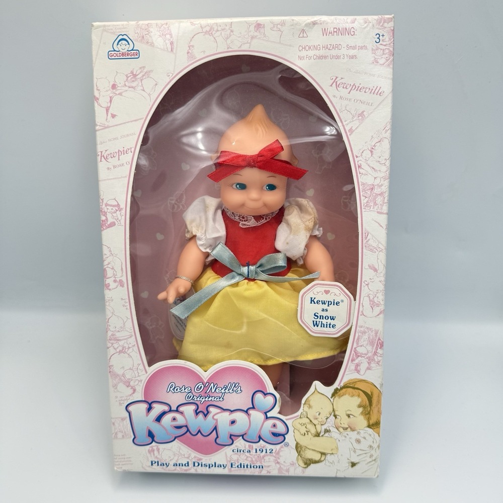 Vtg Goldberger Rose O'Neill "Kewpie" as Snow White Girl Doll‎